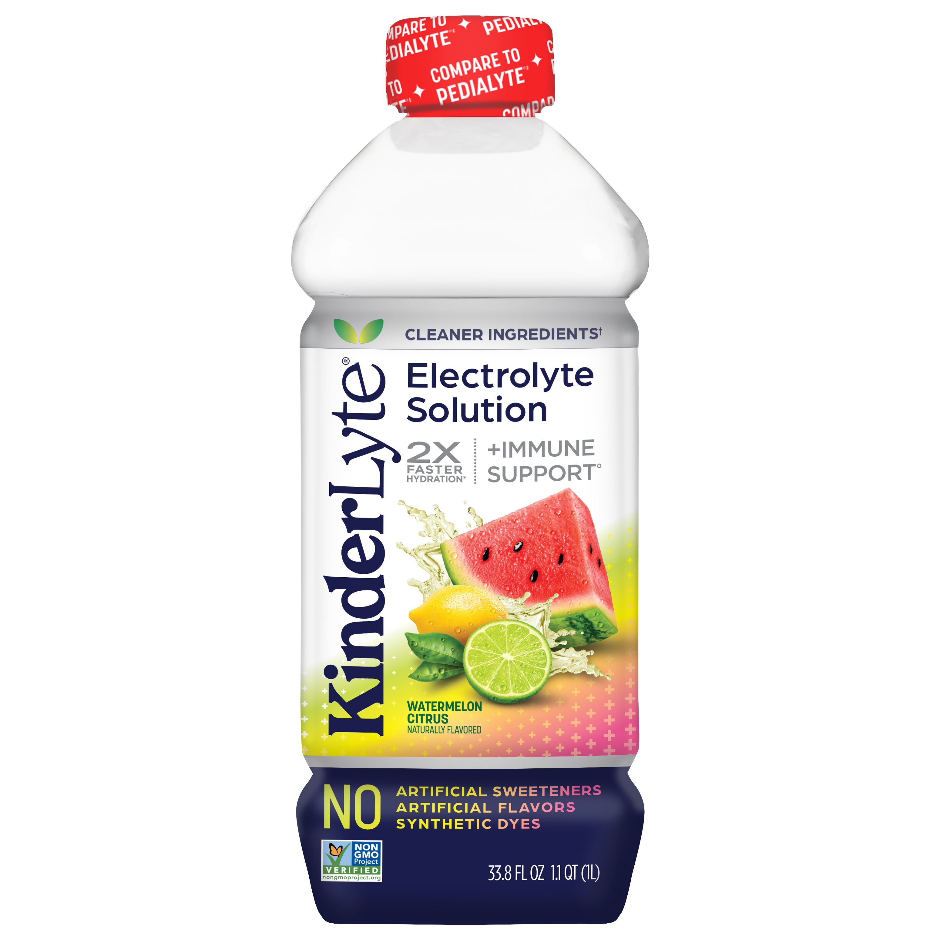 KinderLyte Watermelon Citrus Electrolyte Solution 33.8 fl oz - Case of 6