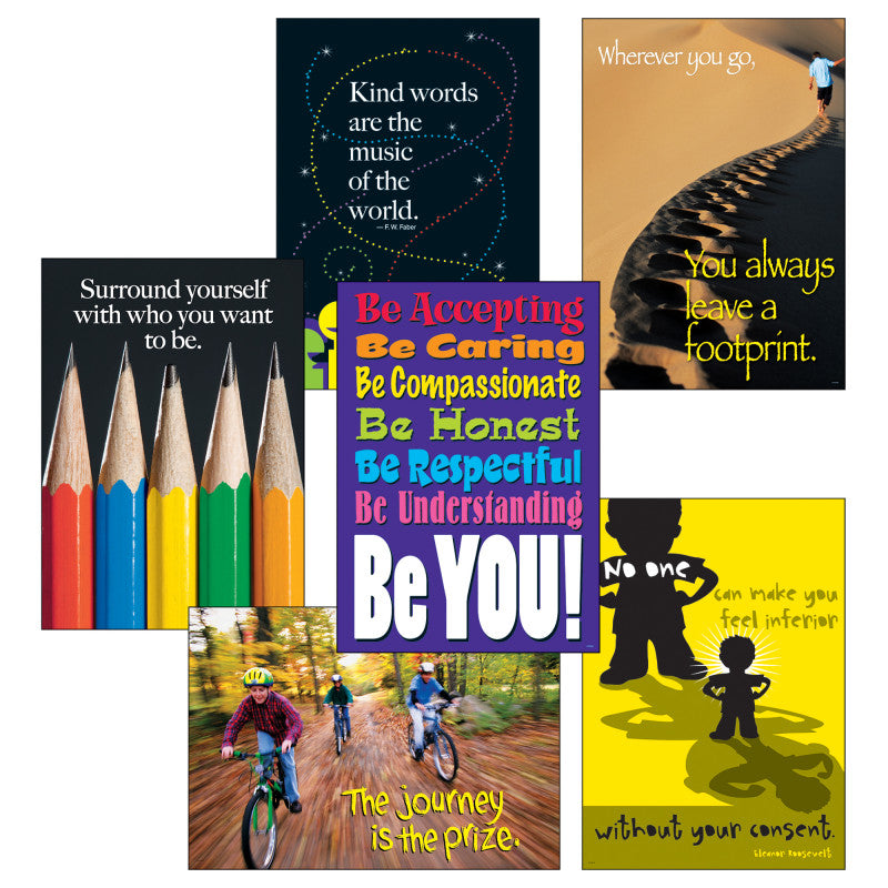 ARGUS - Think Positively ARGUS® Posters Combo Pack, Pack of 6