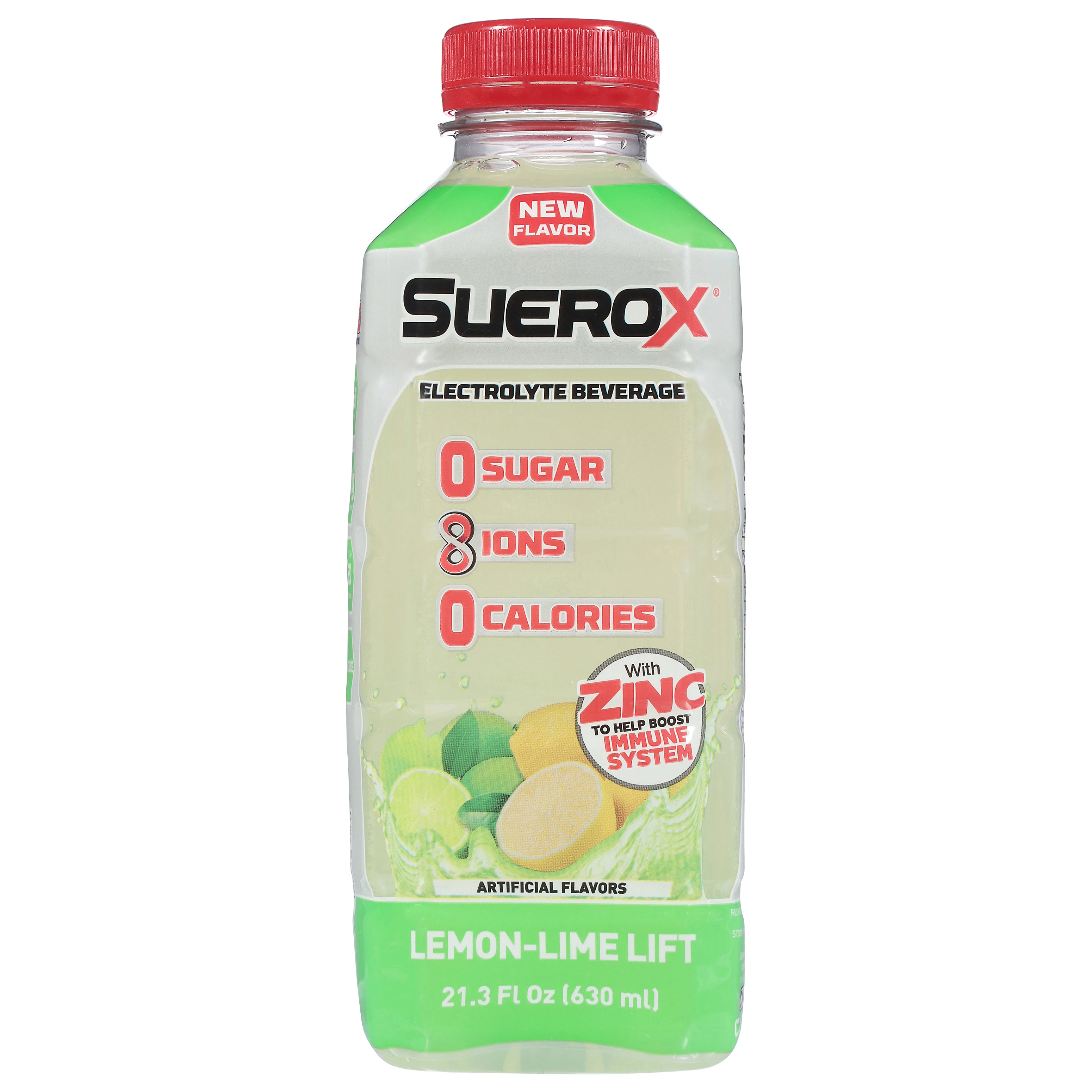 SueroX Lemon-Lime Lift Electrolyte Beverage 21.3 fl oz - Case of 12