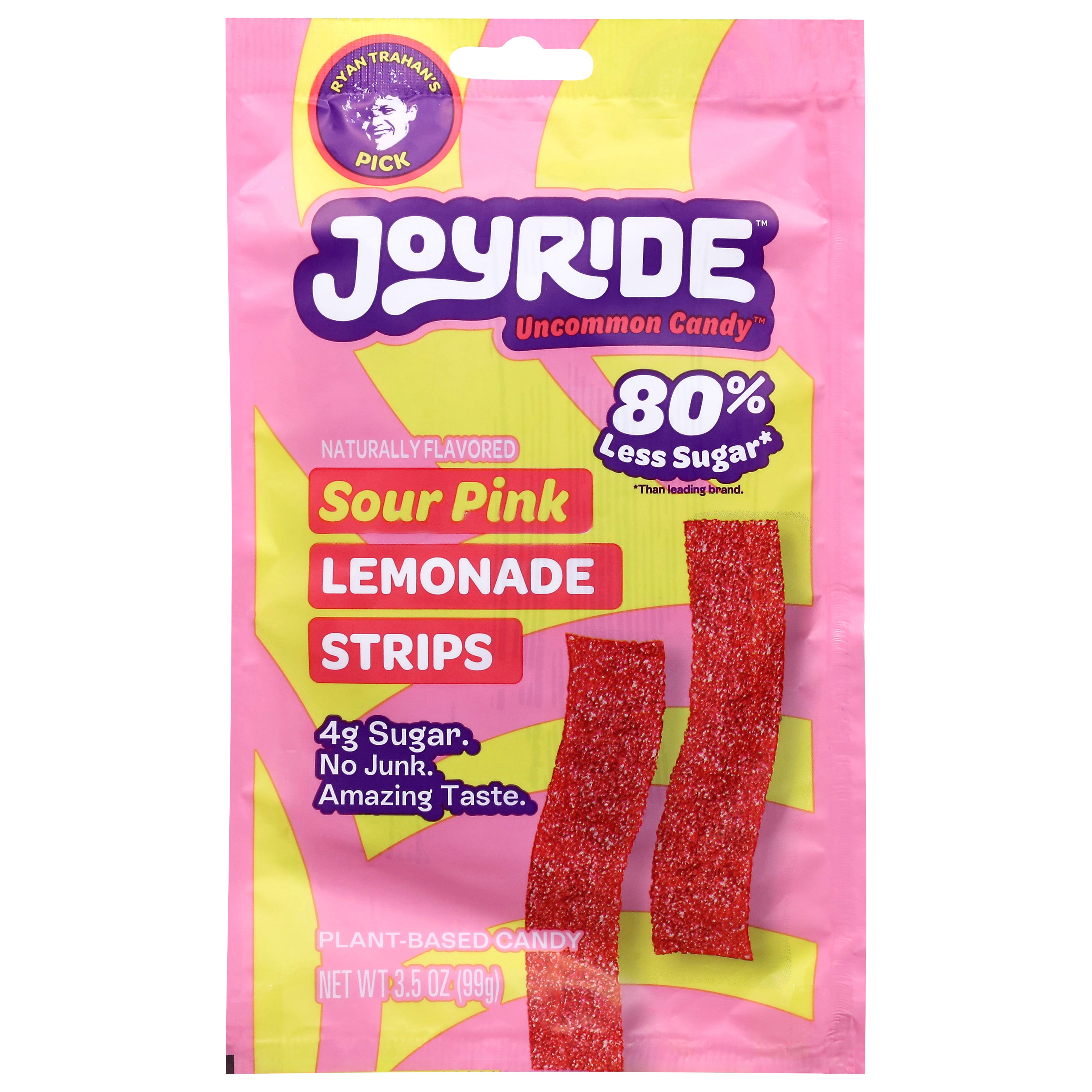 Joyride Sour Pink Lemonade Strips 3.5 oz - Case of 10