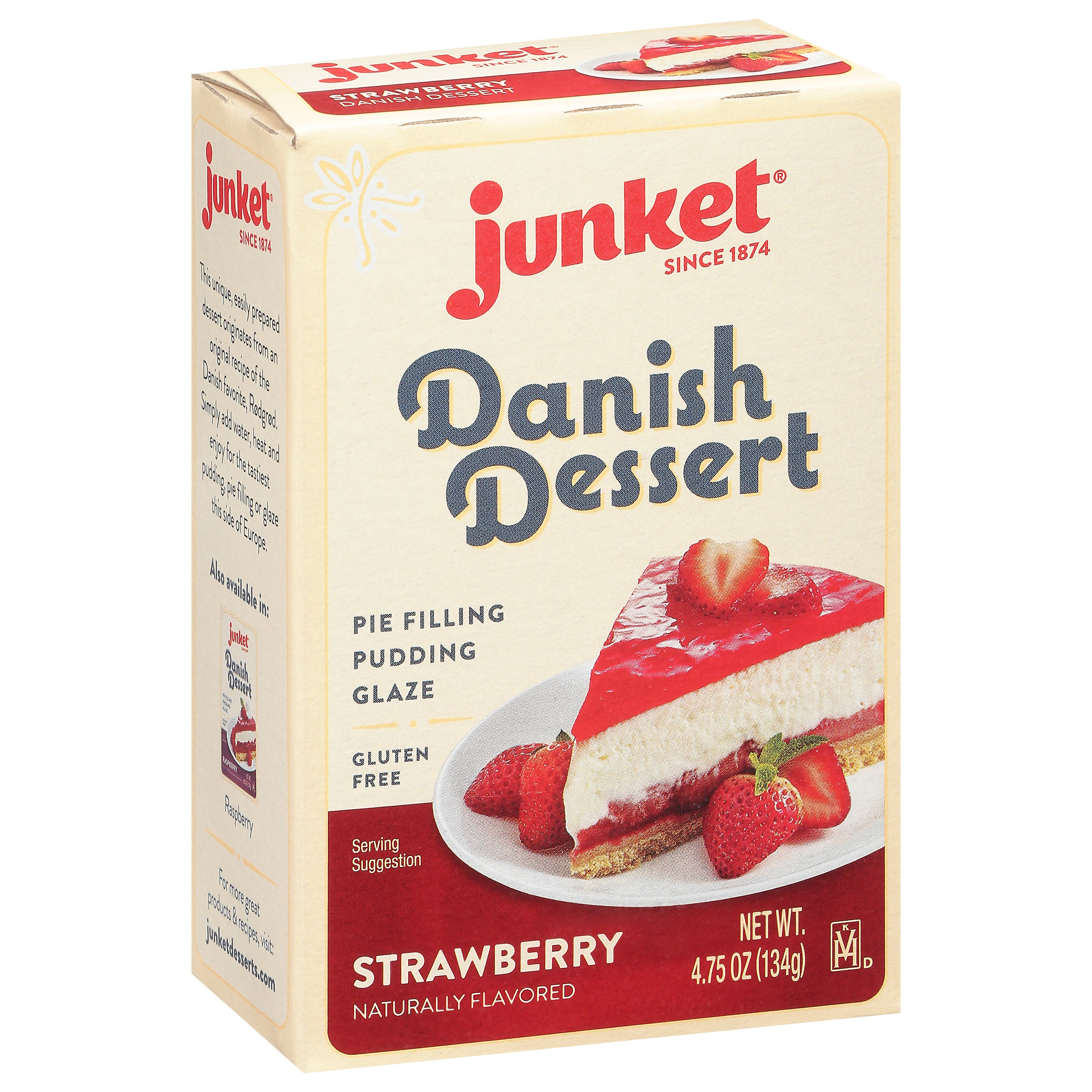 Junket Strawberry Danish Dessert 4.75 oz - Case of 12