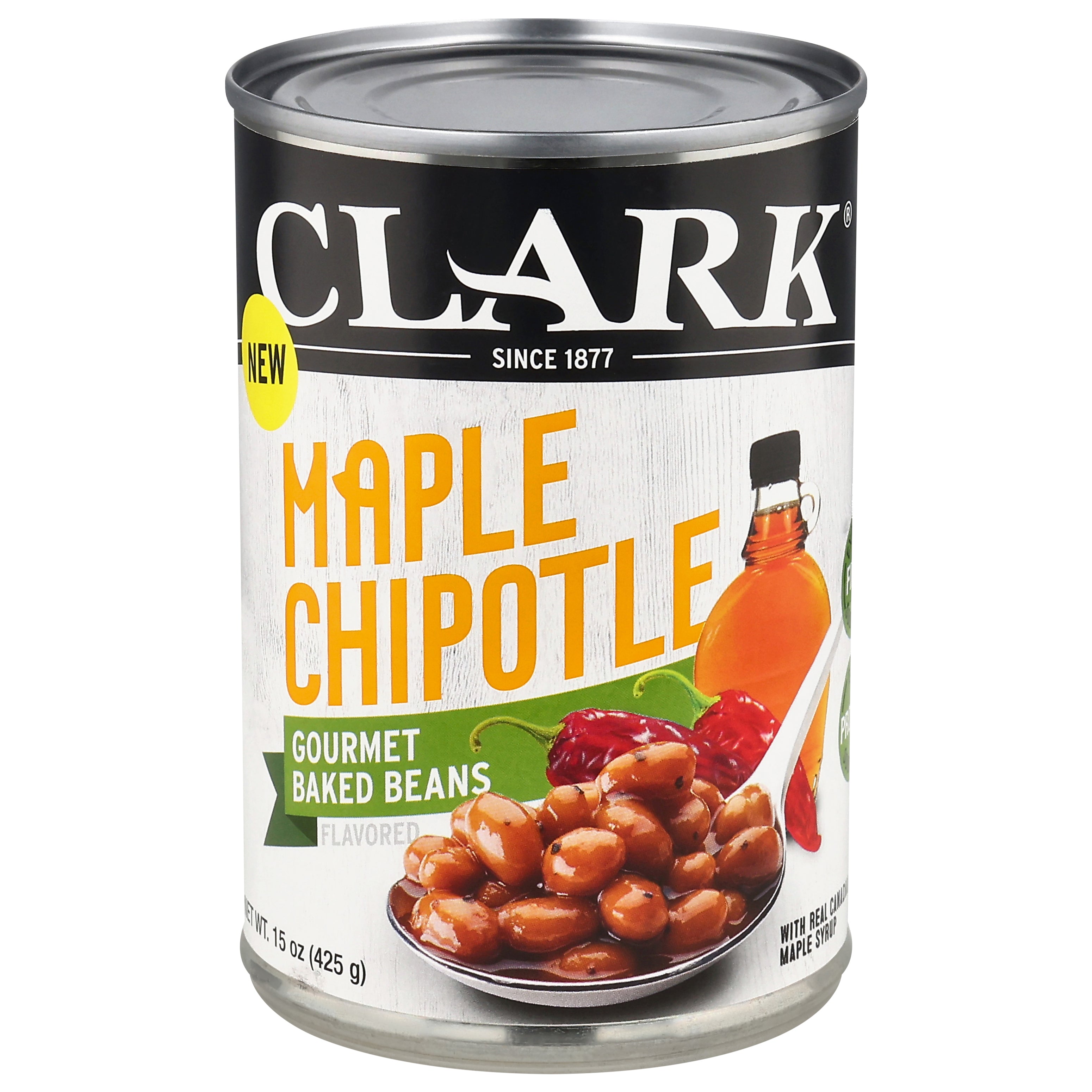 Clark Gourmet Maple Chipotle Baked Beans 15 oz - Case of 6