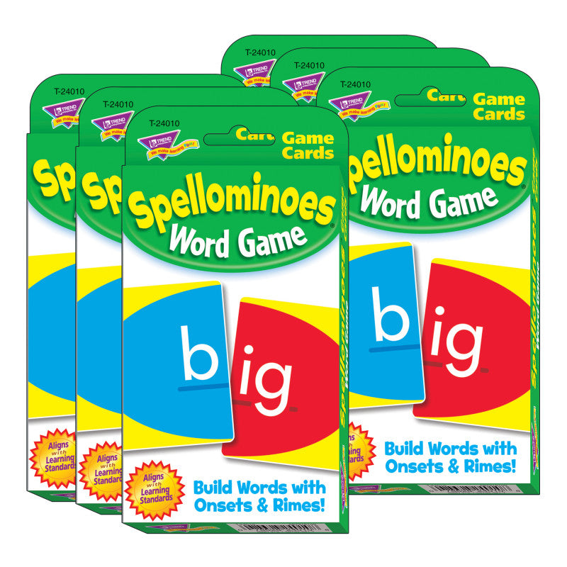 TREND - Spellominoes® Challenge Cards®, 6 Sets