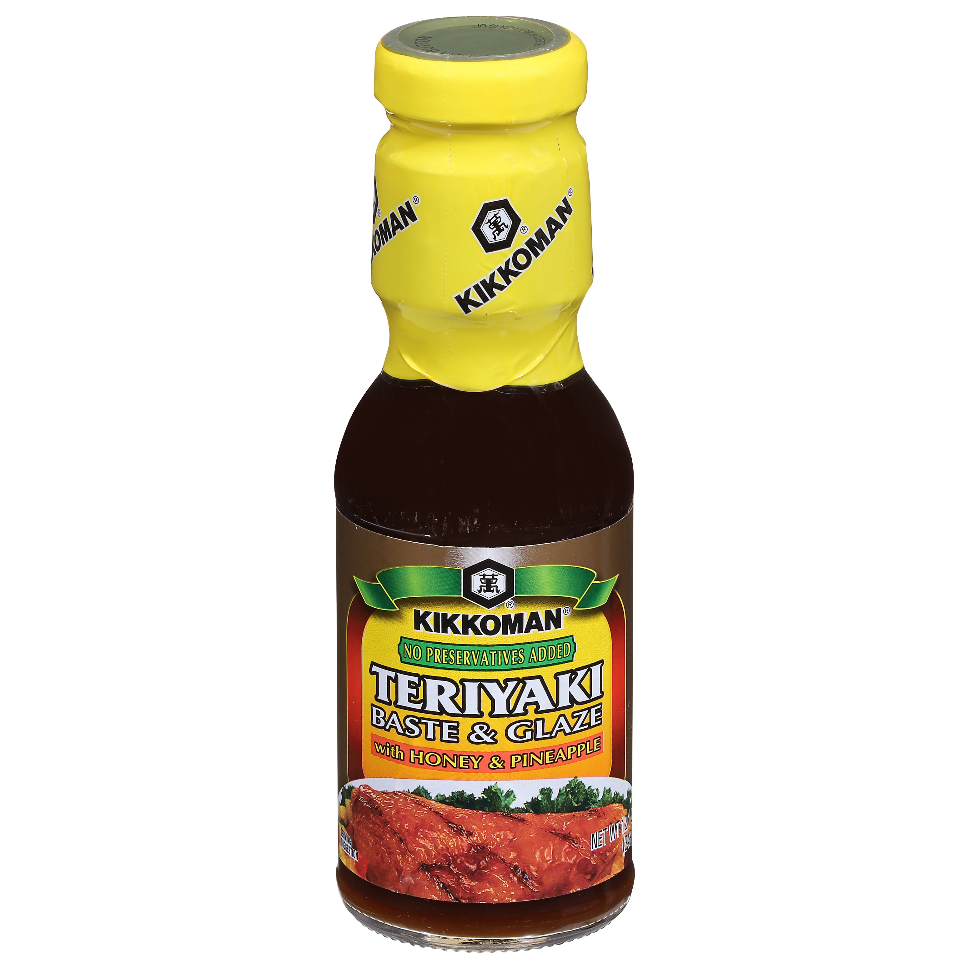 Kikkoman Teriyaki Baste & Glaze with Honey & Pineapple 12.1 oz - Case of 12