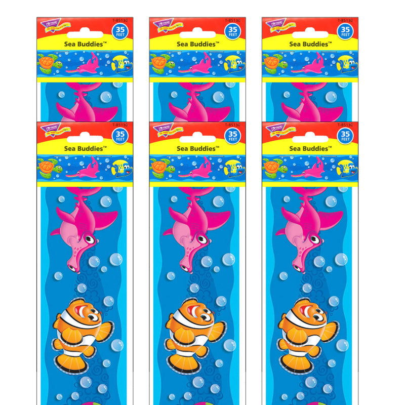 TREND - Sea Buddies™ Bolder Borders®, 35.75' Per Pack, 6 Packs