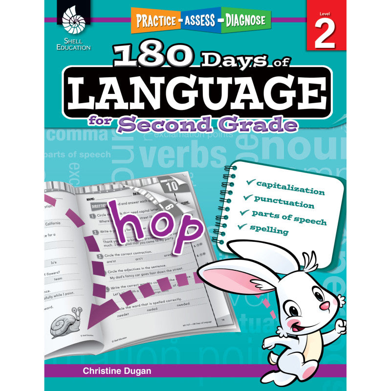 SHELL EDUCATION - 180 Days of Language for Second Grade