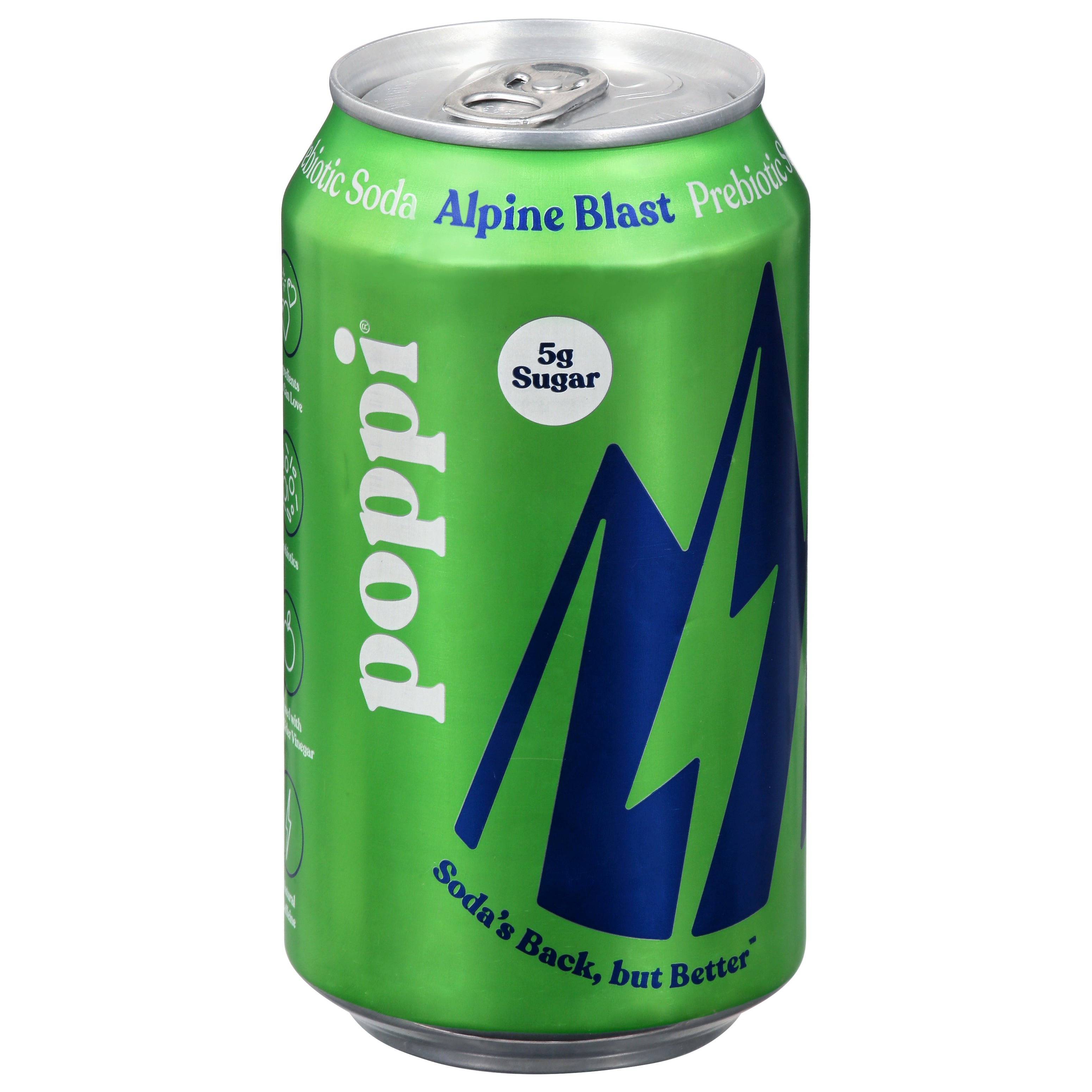 Poppi Alpine Blast Prebiotic Soda 12 fl oz - Case of 12