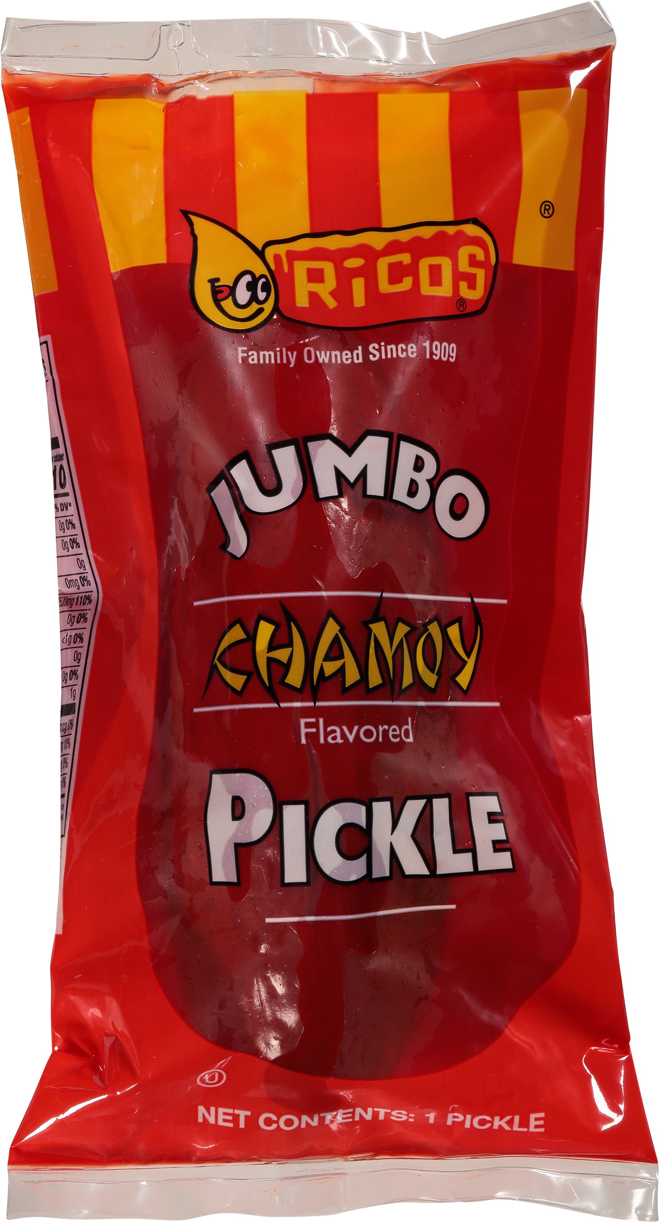 Ricos Jumbo Chamoy Flavored Pickle 1 ea - Case of 12