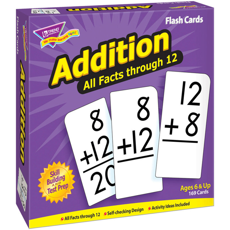 TREND - Addition 0-12 All Facts Skill Drill Flash Cards