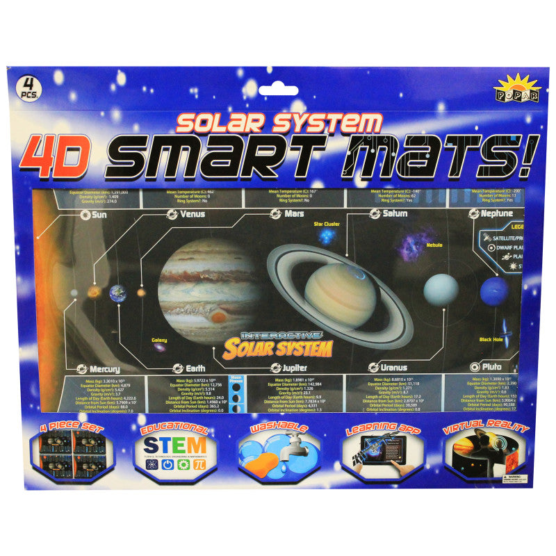 POPAR - Solar System Smart Mats, Set of 4