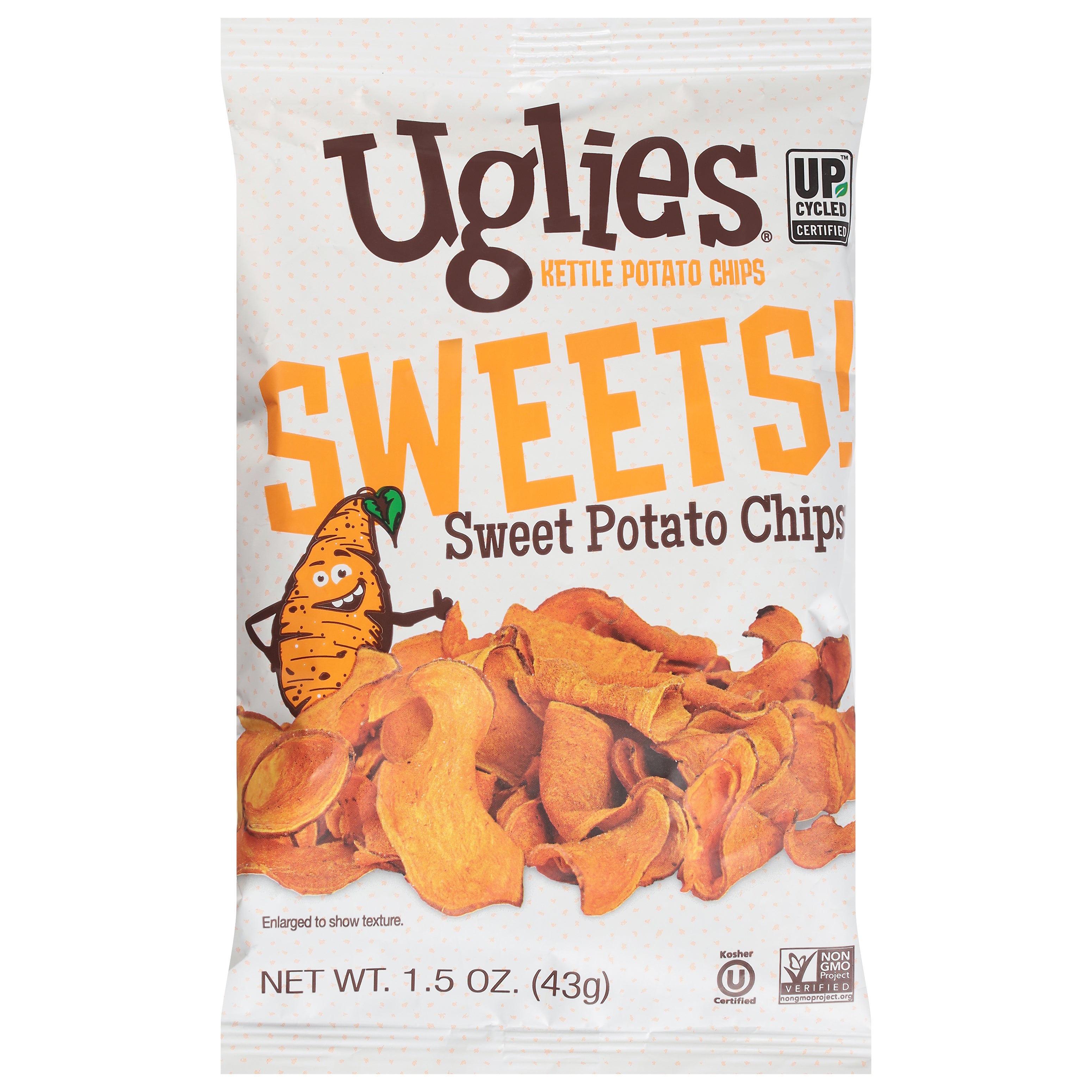 Uglies Kettle Sweets Potato Chips 1.5 oz - Case of 24