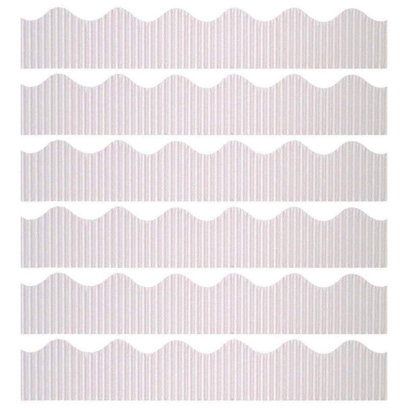 BORDETTE - Decorative Border, White, 2-1/4" x 50', 6 Rolls