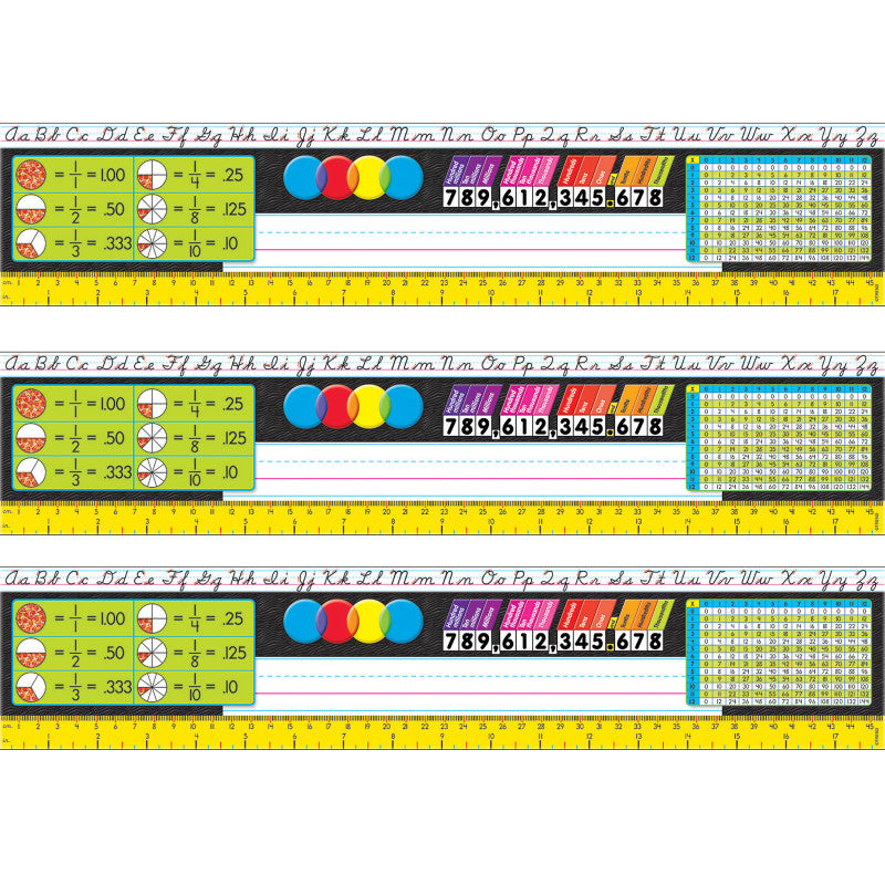 TREND - Modern Desk Toppers® Reference Name Plates, Grades 3-5, 36 Per Pack, 3 Packs