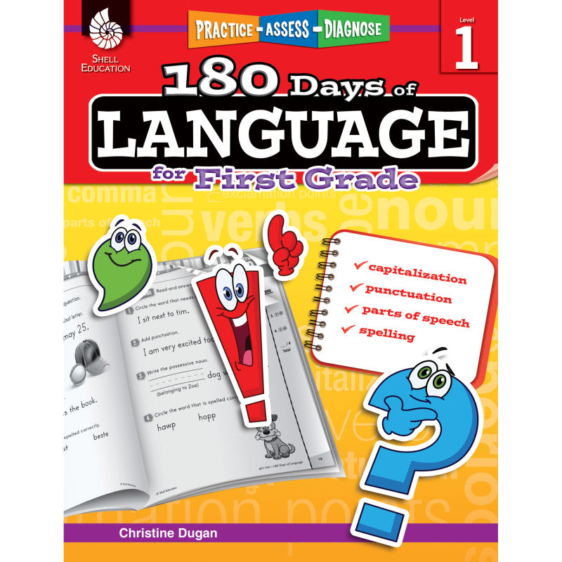 SHELL EDUCATION - 180 Days of Language for First Grade