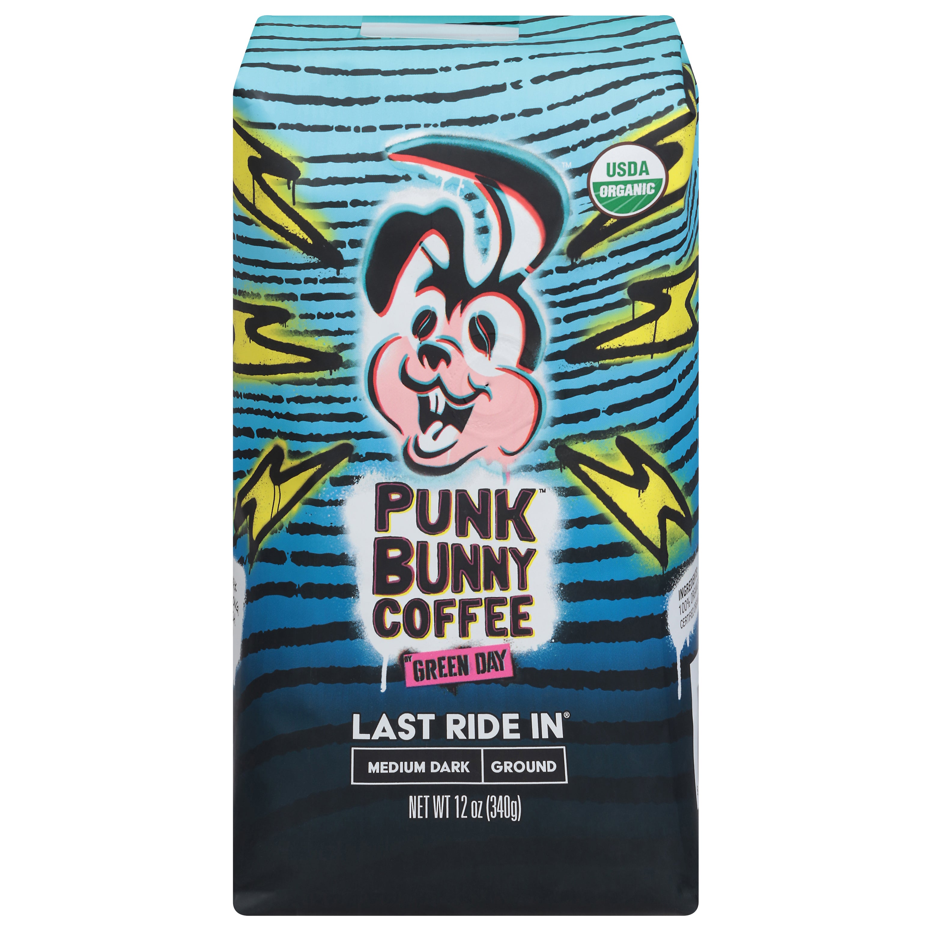 Punk Bunny Coffee Medium Dark Ground Last Ride In Coffee 12 oz - Case of 6