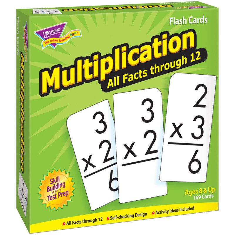 TREND - Multiplication 0-12 All Facts Skill Drill Flash Cards