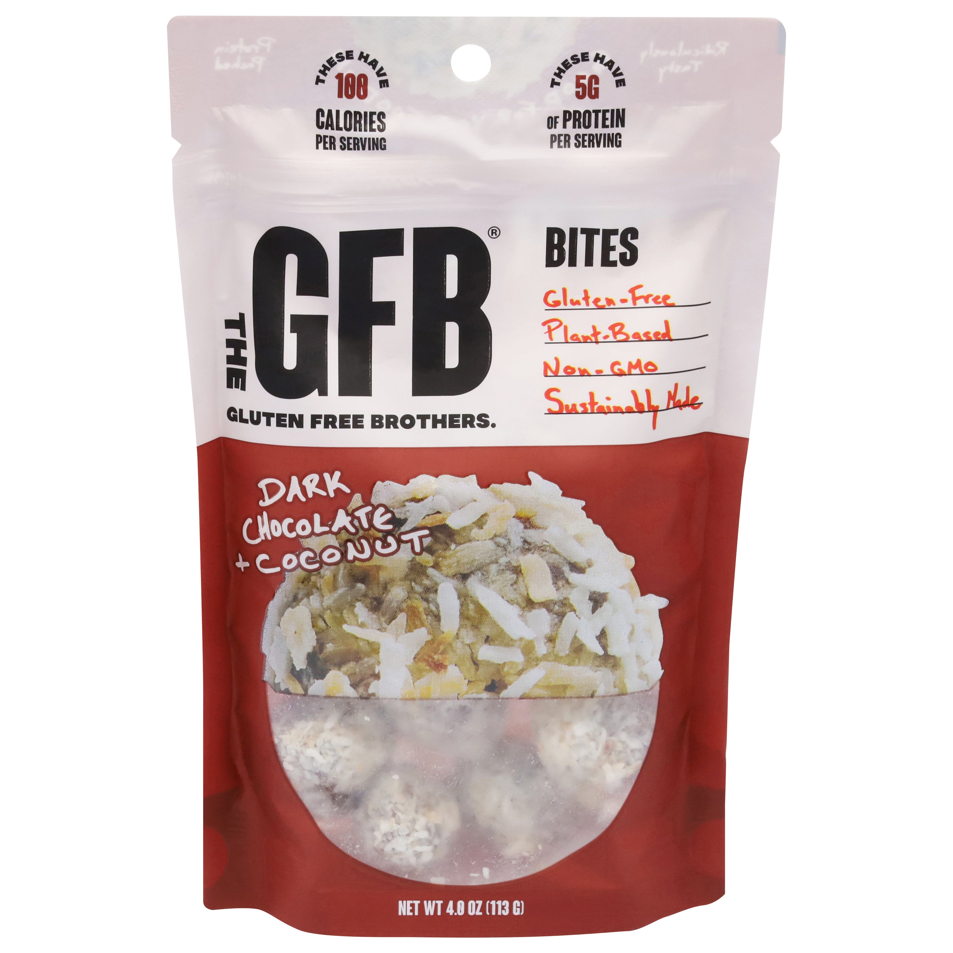 The GFB Dark Chocolate + Coconut Bites 4.0 oz - Case of 6