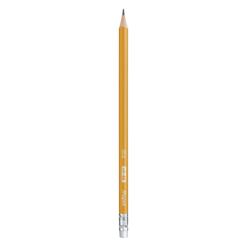 MAPED - Essentials Yellow Triangular Graphite #2 Pencils, Pack of 144