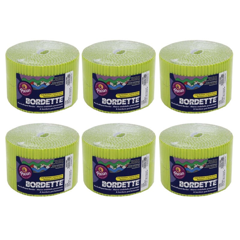 BORDETTE - Decorative Border, Lime, 2-1/4" x 50', 6 Rolls