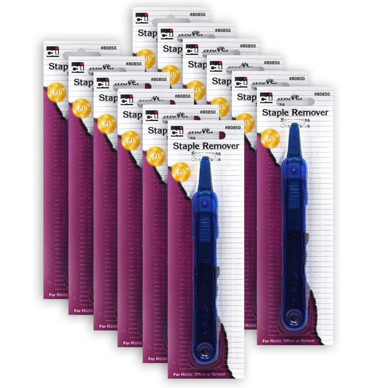 CHARLES LEONARD - Straight Staple Remover, Pack of 12