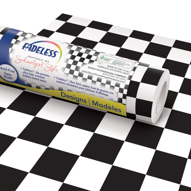 FADELESS - Schoolgirl Style™ Bulletin Board Paper, 48" x 50' Roll, Retro Hopscotch