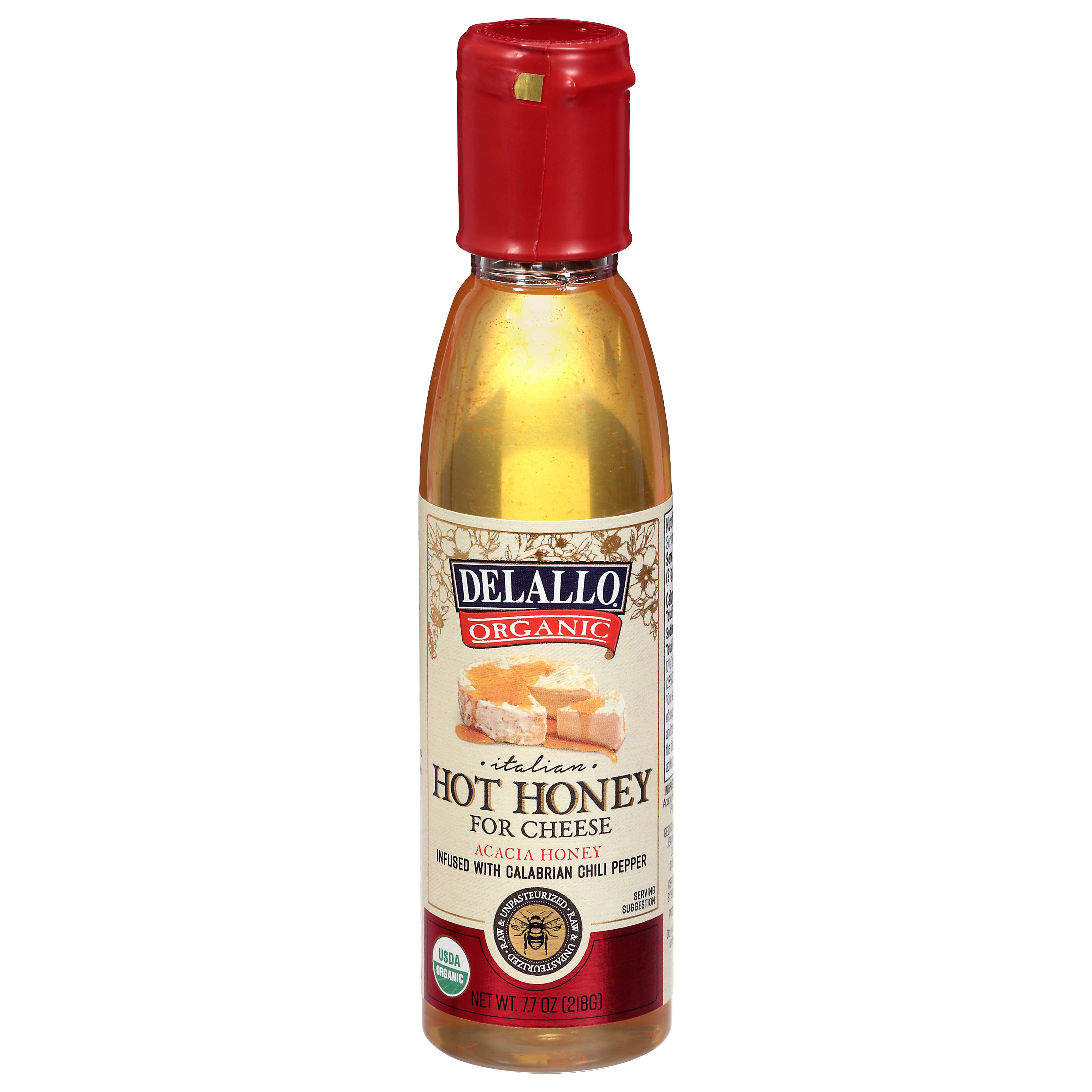 DeLallo Italian Acacia Hot Honey for Cheese 7.7 oz - Case of 12