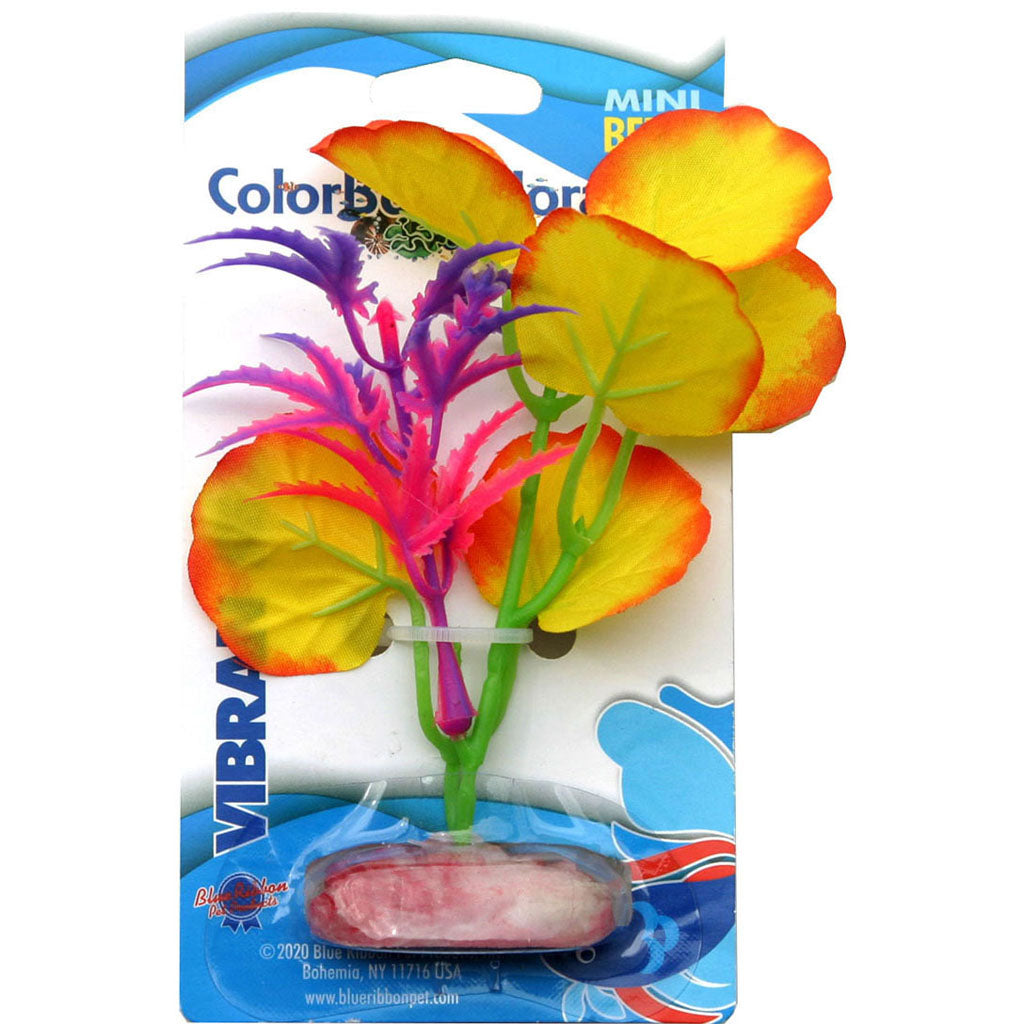 Color Burst Florals Broad Lily Leaf Silk Plant (YELLOW, MINI)