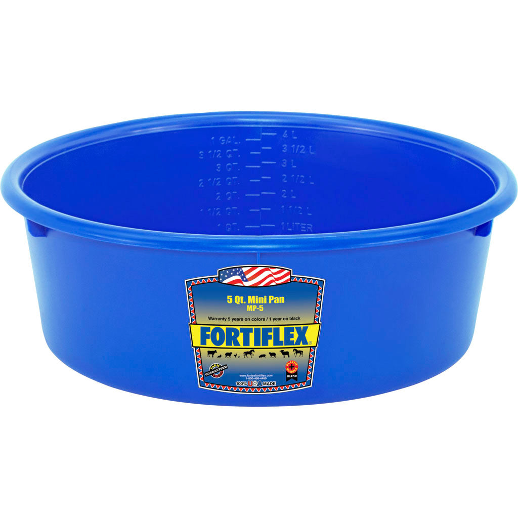 Fortiflex Mini Pan Feeder (BLUE, 5 QT)