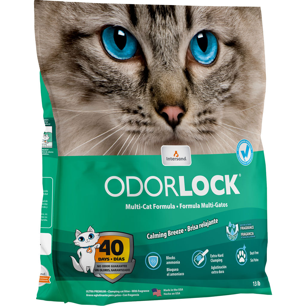 Odor Lock Clumping Cat Litter (CALMING BREEZE, 13 LB)