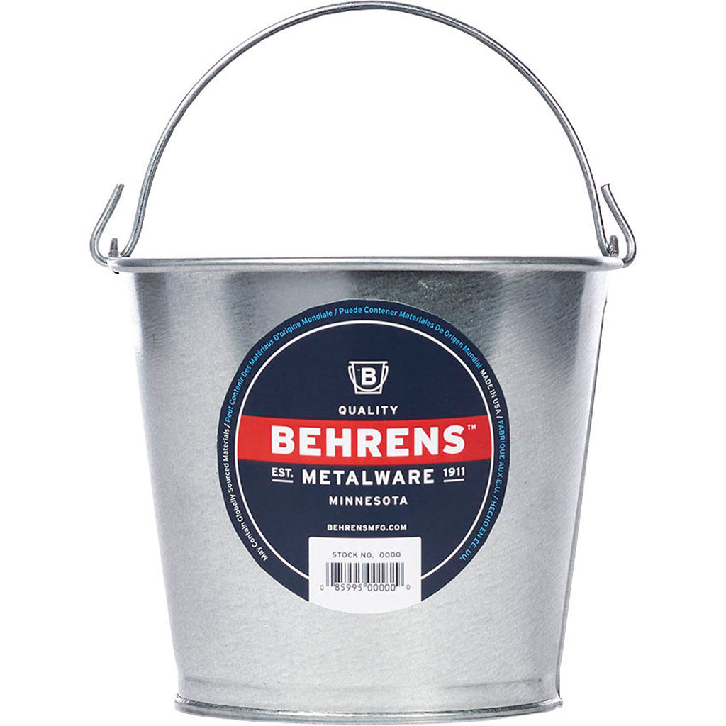 Galvanized Steel Utility Pail (GALVANIZED STEE, 2 QT)