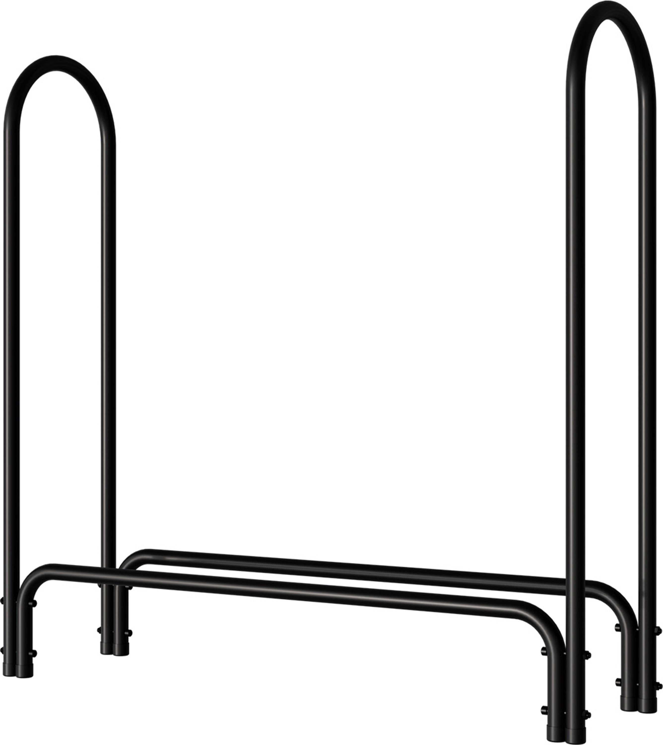 Log Rack W/Cover (BLACK, 4 FT)