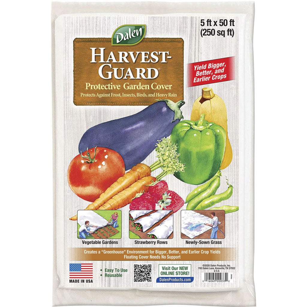 Harvest-Guard Floating Cover Frost Protection (WHITE, 5X50 FT)