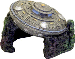 Exotic Environments Crashed Ufo W/Cave (GRAY)