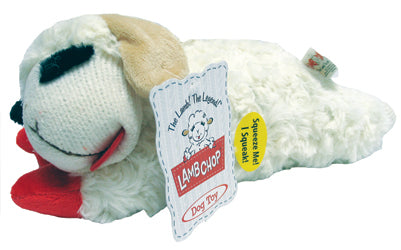 Multipet Lamb Chop Plush Toy (WHITE, 10.5 IN)