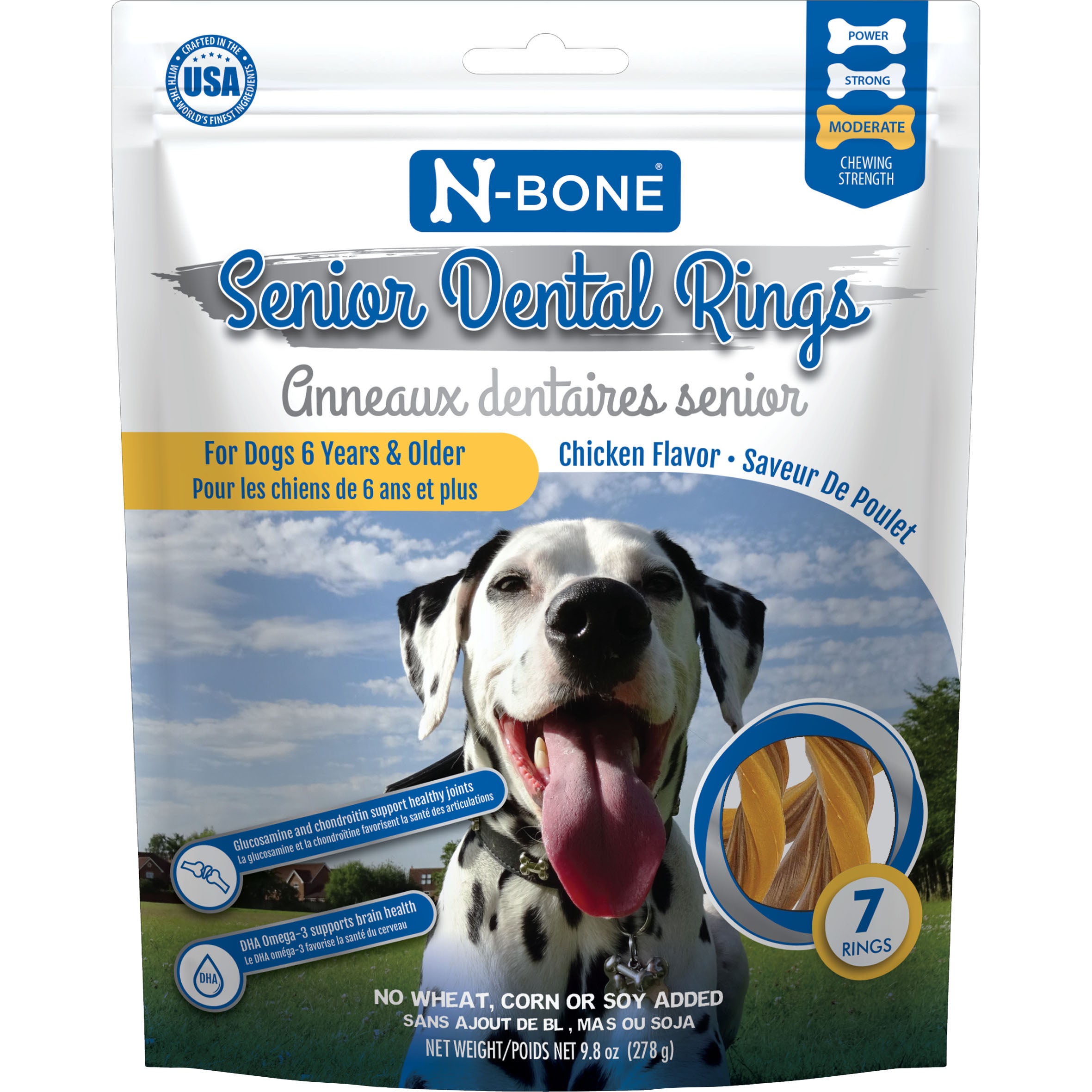 N-Bone Senior Dental Ring (CHICKEN, 7 CT)