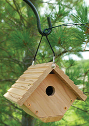 Traditional Wren House (TAN, 6.8X7.1X6.25 IN)