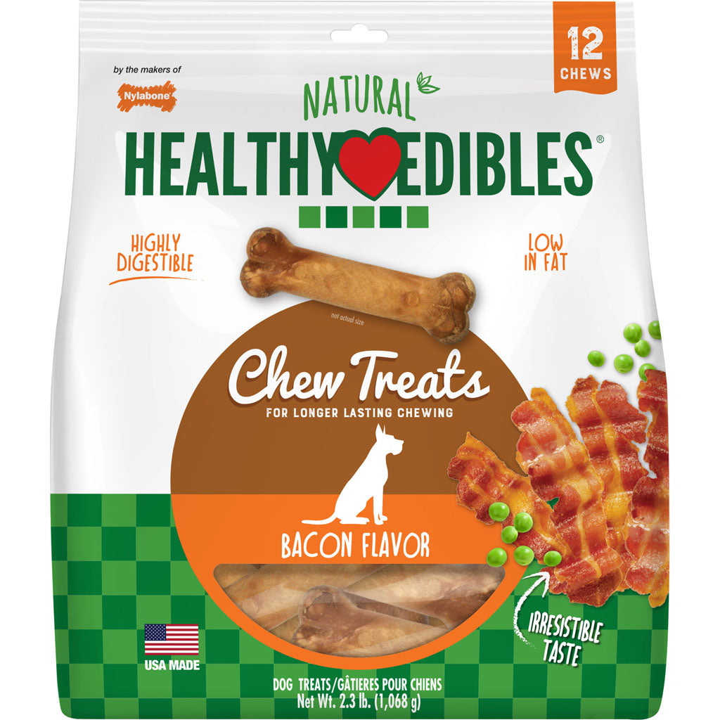 Healthy Edibles Natural Chew (BACON, WOLF/12CT)