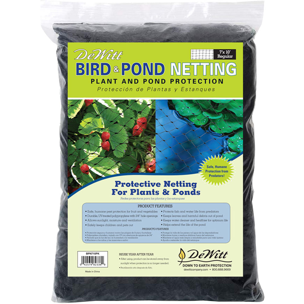 Dewitt Bird And Pond Netting (BLACK, 7X10 FT)