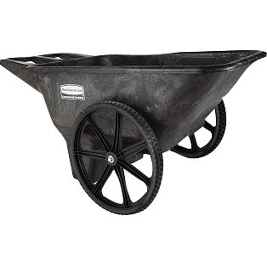 Rubbermaid Big Wheel Cart (BLACK, 7.5 CF)