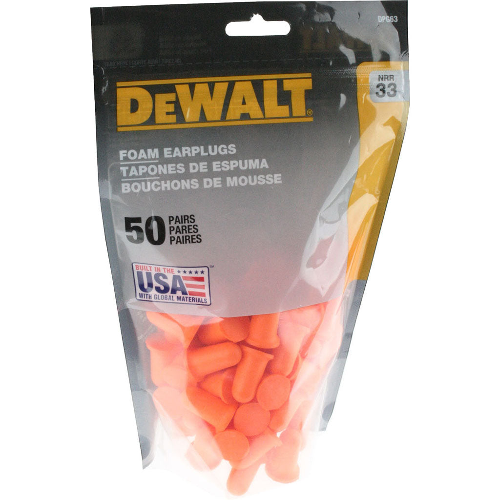 Disposable Foam Earplugs Uncorded (50 PK)