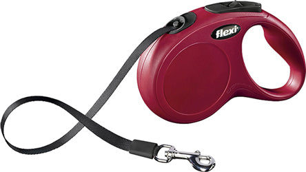 Flexi Classic Tape Retractable Leash (RED, MD-16 FT-55 LB)