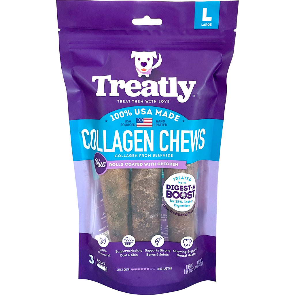 Treatly Usa Collagen Rolls (CHICKEN MEAT, 9 IN-3 PK)