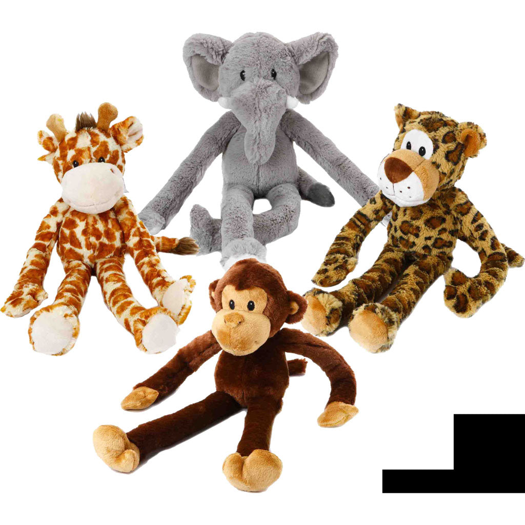 Multipet Swingin' Safari Plush Dog Toy (ASSORTED, 19 IN)