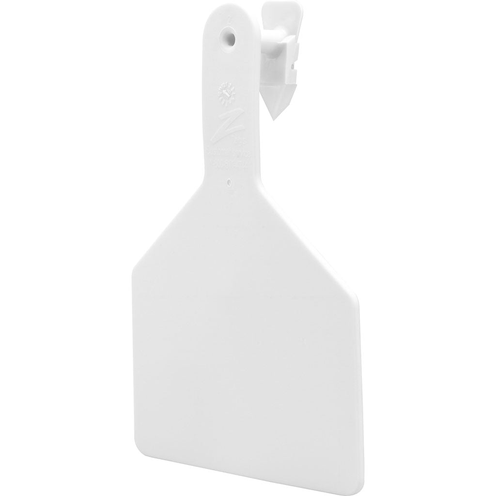 Z Tags Blank Ear Tags Cow (WHITE, 25 CT)