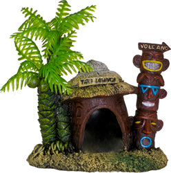 Exotic Environments Betta Hut W/Palm Trees (GREEN/BROWN, MD)