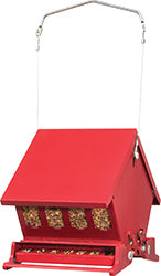 Mini Absolute Squirrel-Resistant Feeder (RED, 4 LB CAP)