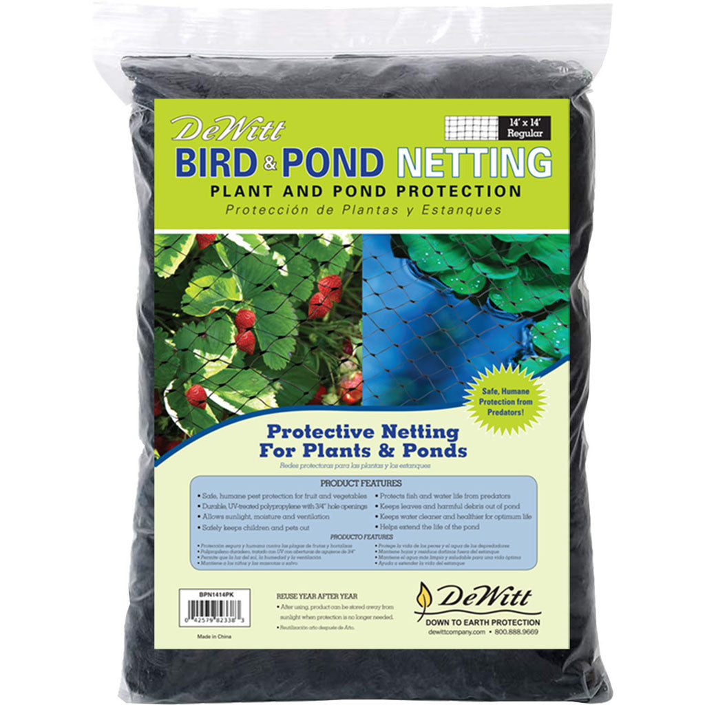 Dewitt Bird And Pond Netting (BLACK, 14X14 FT)