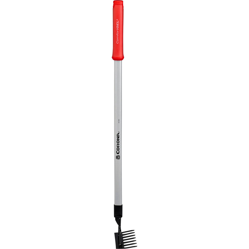 Extended Reach Comfort Gel 7 Tine Rake (RED, 36 IN)
