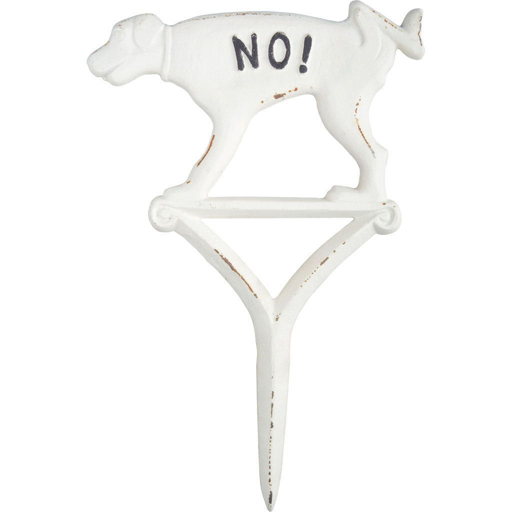 Esschert Design No! Peeing Yard Sign Cast Iron (13 IN)