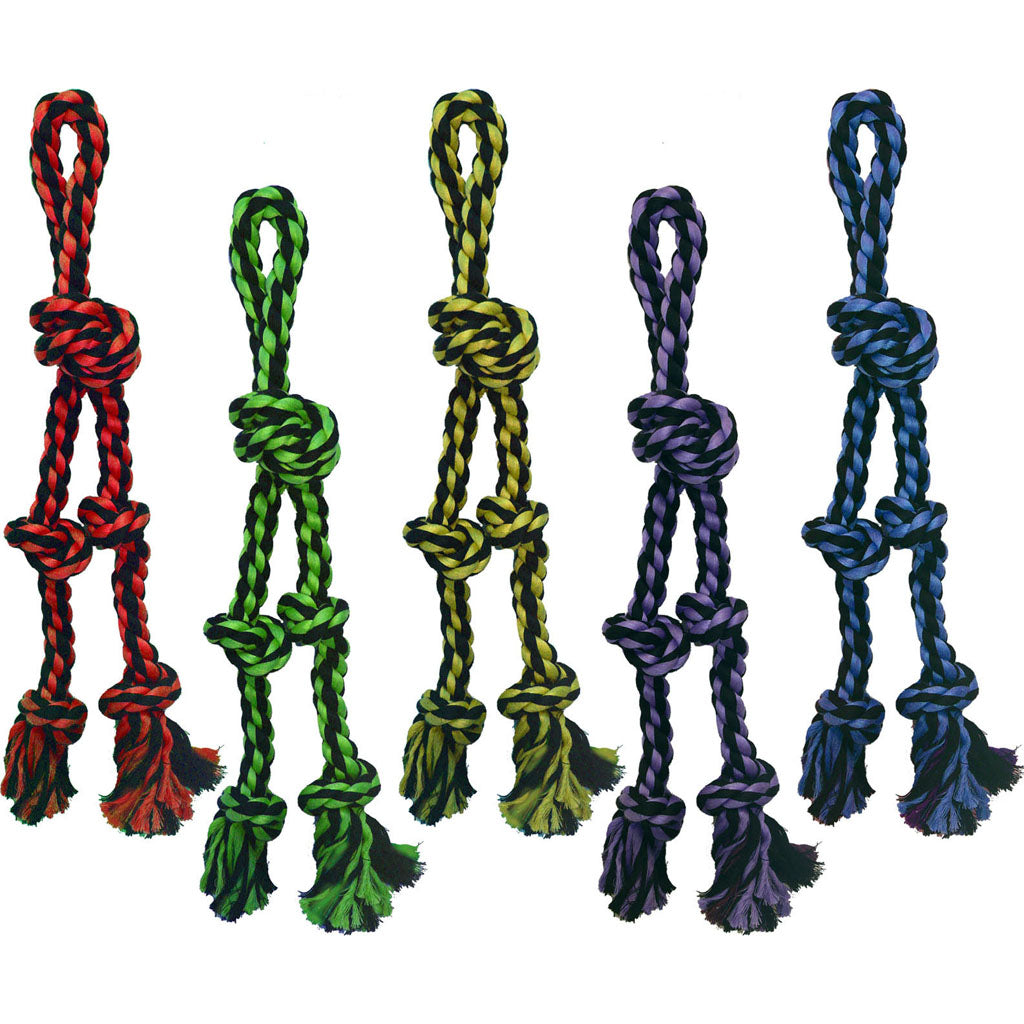 Multipet Nuts For Knots Rope Tug W/2 Danglers (15 IN)